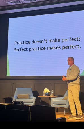 Practice doesn't make perfect; perfect practice makes perfect